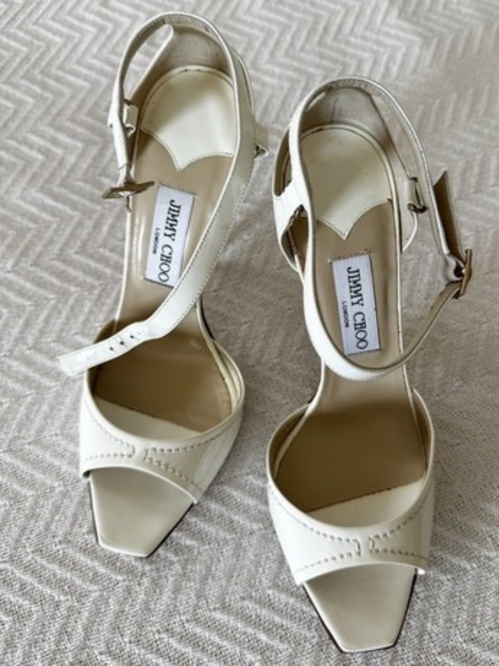 Jimmy Choo White Leather